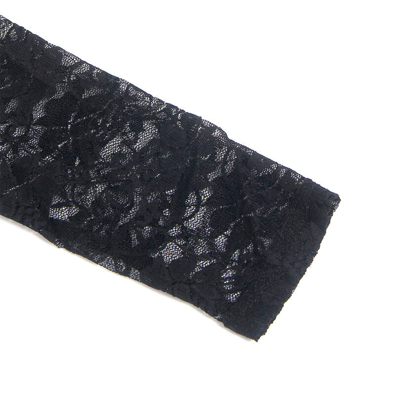 SUBBLIME - 955595 VESTIDO MANGA COMPRIDA COM RENDA PRETA S/M