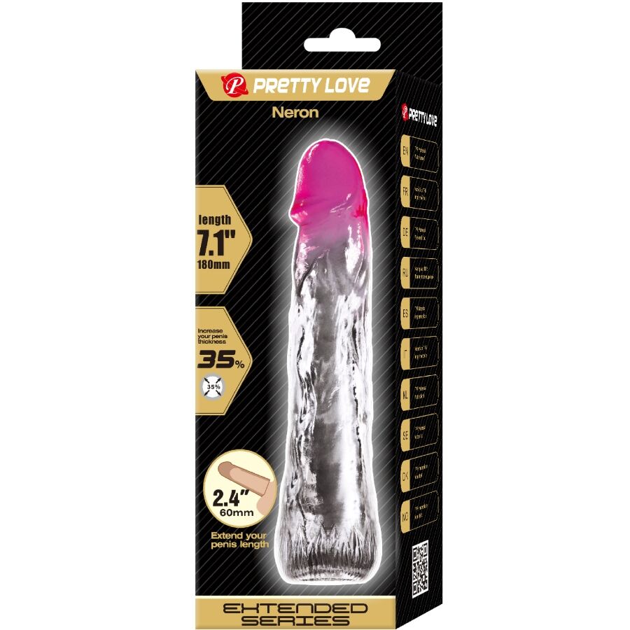 PRETTY LOVE - NERON REALISTA 6 CM BAINHA DE AMPLIAÇÃO PARA PÊNIS ROSA