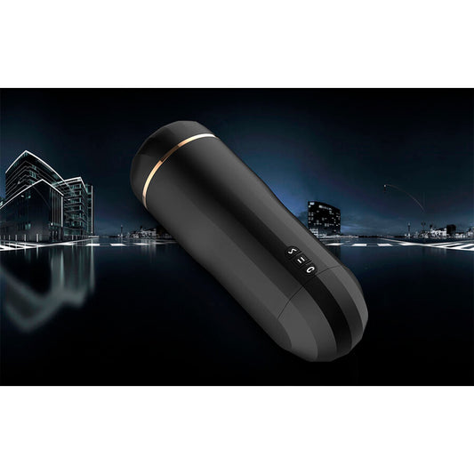 SHEQU - MASTURBADOR SNOW VAGINA COM VIBRAÇÃO E ONDAS ESTIMULANTES