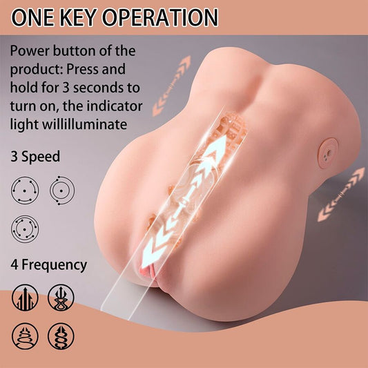 XISE - LYDIA VAGINA FEMININA MASTURBADOR COM IMPULSO 25 CM