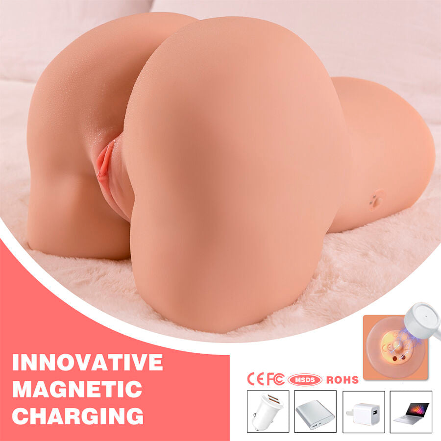 XISE - DANAE THRUSTING MASTUBADOR DE VAGINA REALISTA COM VIBRAÇÃO MULTI-POSIÇÕES
