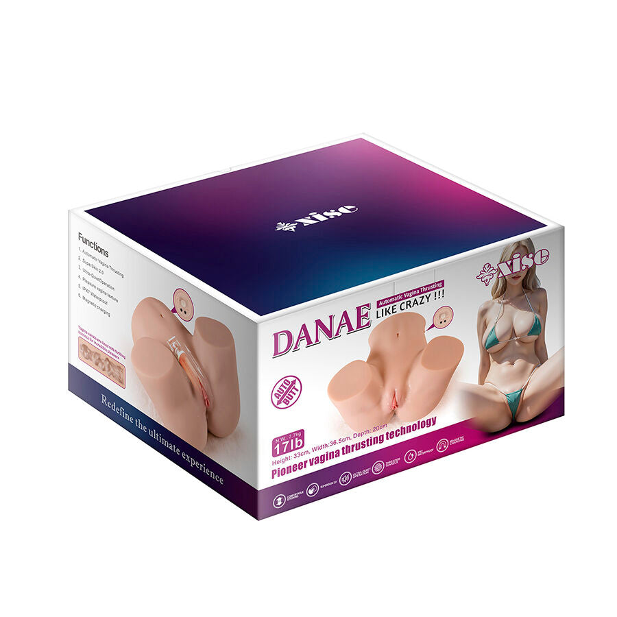 XISE - DANAE THRUSTING MASTUBADOR DE VAGINA REALISTA COM VIBRAÇÃO MULTI-POSIÇÕES