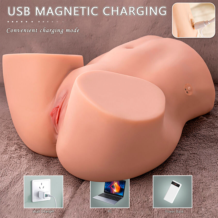 XISE - ETHEL THRUSTING MASTURBADOR VAGINA REALISTA COM VIBRAÇÃO MULTI-POSIÇÕES