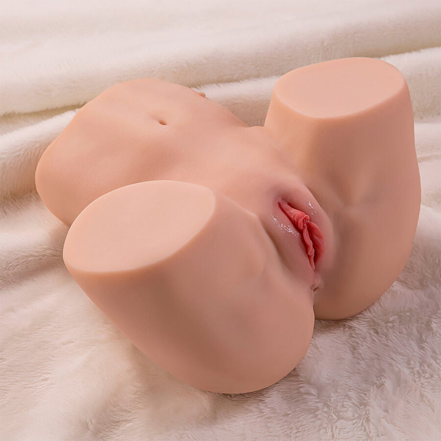 XISE - MAYA SUCKING REALISTA VAGINA E ÂNUS MASTURBADOR COM VIBRAÇÃO E ONDAS ESTIMULANTES 4,5 KG