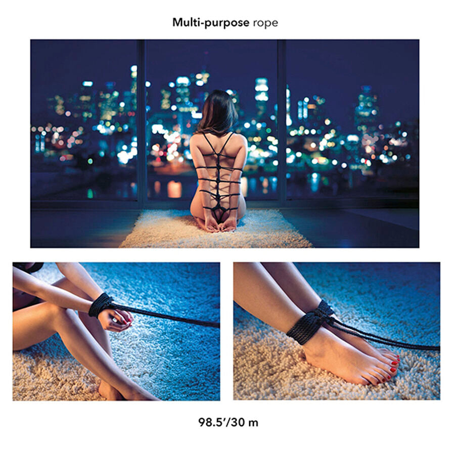 CALEXOTICS - SCANDAL CORDA BDSM PRETA 30 M