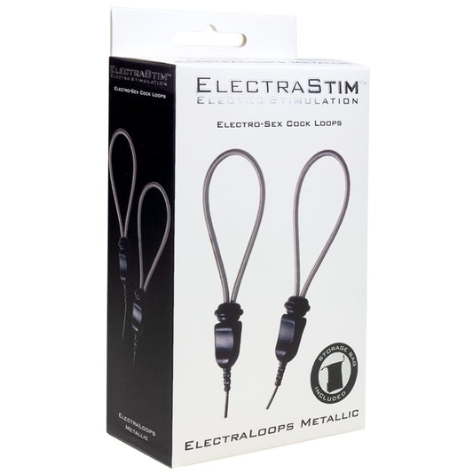 ELECTRASTIM - ANÉIS DE PÊNIS DE METAL AJUSTÁVEIS ELECTRALOOPS E-STIM