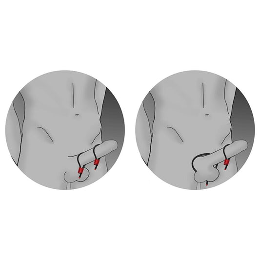 ELECTRASTIM - ANÉIS PENIANOS AJUSTÁVEIS PRESTIGE ELECTRA LOOPS PRETOS