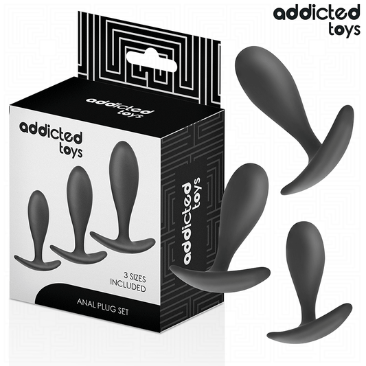 ADDICTED TOYS - CONJUNTO DE 3 PLUG ANAL MODELO 2