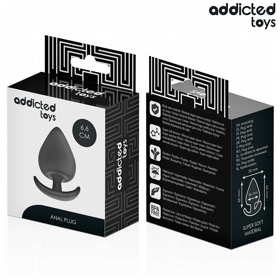 ADDICTED TOYS - PLUG ANAL TAMANHO M 6,6 CM