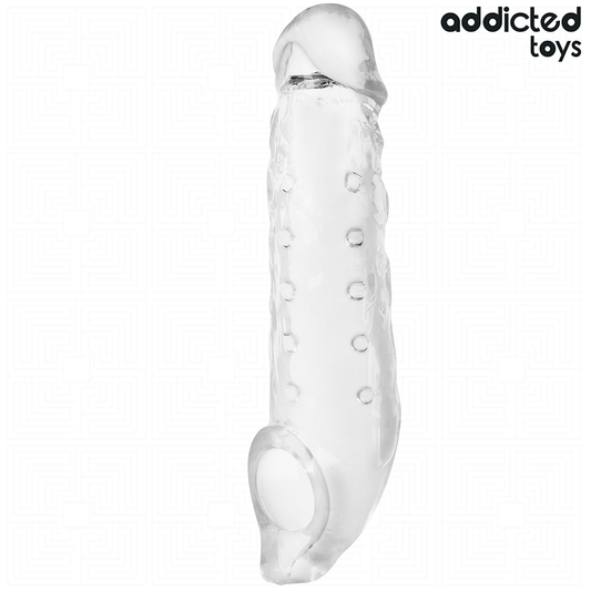 ADDICTED TOYS - BAINHA DE PÊNIS TRANSPARENTE TAMANHO M 27 CM