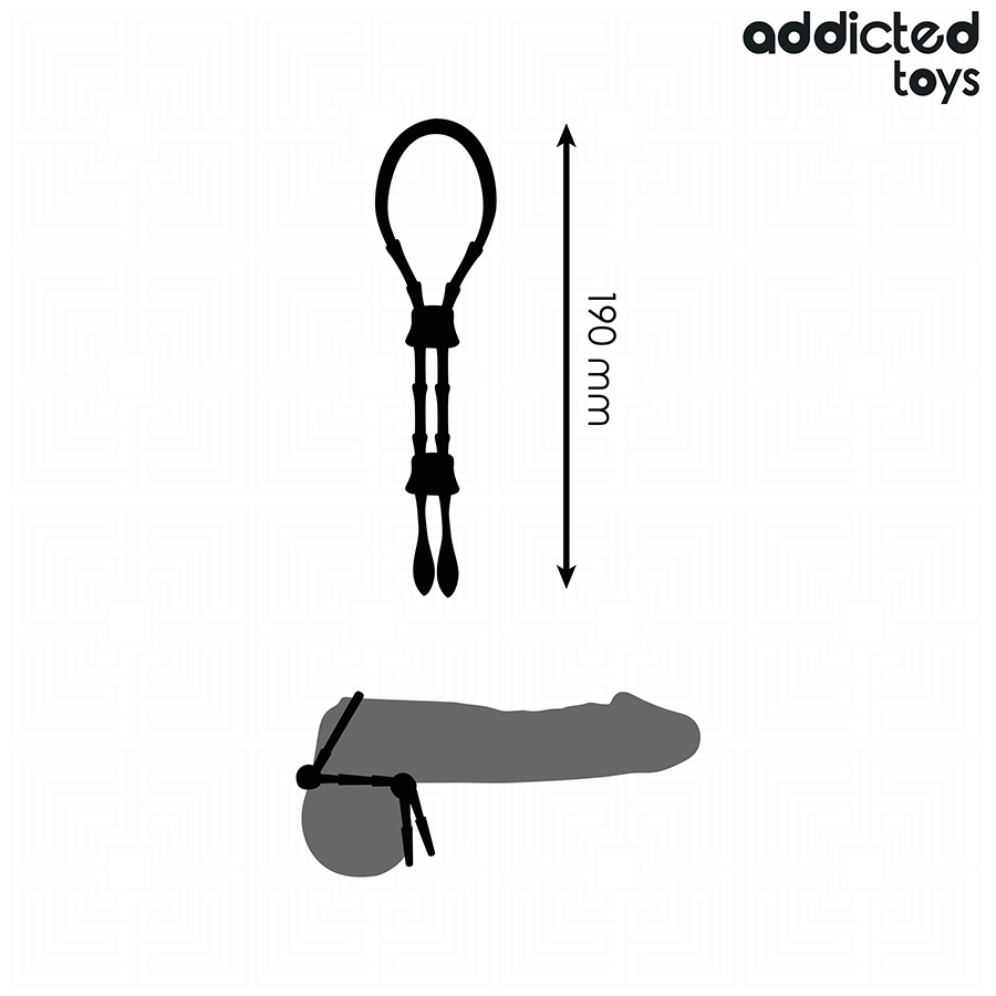ADDICTED TOYS - CORDA DE SILICONE AJUSTÁVEL PARA O PÊNIS