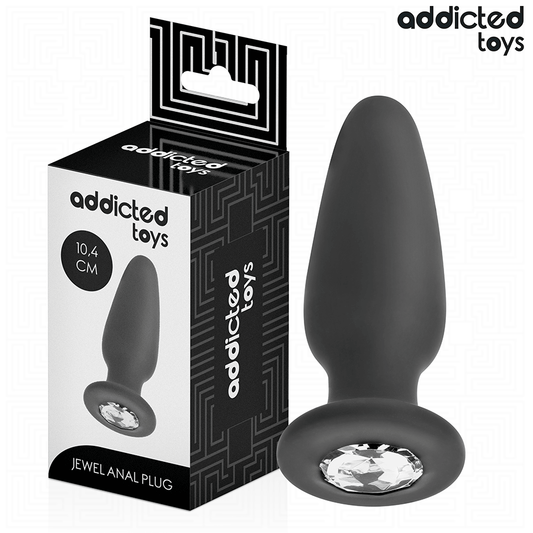 ADDICTED TOYS - PLUG ANAL COM JOIA TAMANHO M 10,4 CM