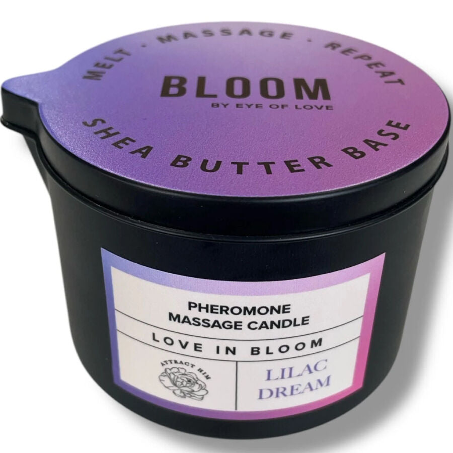 EYE OF LOVE - BLOOM VELA DE MASSAGEM INDICA LILAC DREAM 150 ML