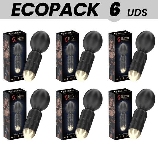 ECOPACKS 6 UNIDADES - VIBRADOR DE VARINHA DE BOLSO IBIZA