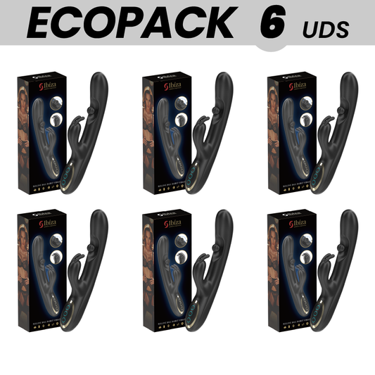 ECOPACKS 6 UNIDADES - IBIZA PODEROSO VIBRADOR RABBIT COM PÉROLA ROLANTE MASSAGEADORA