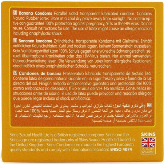 SKINS - PRESERVATIVOS BANANA PREMIUM PACOTE 4