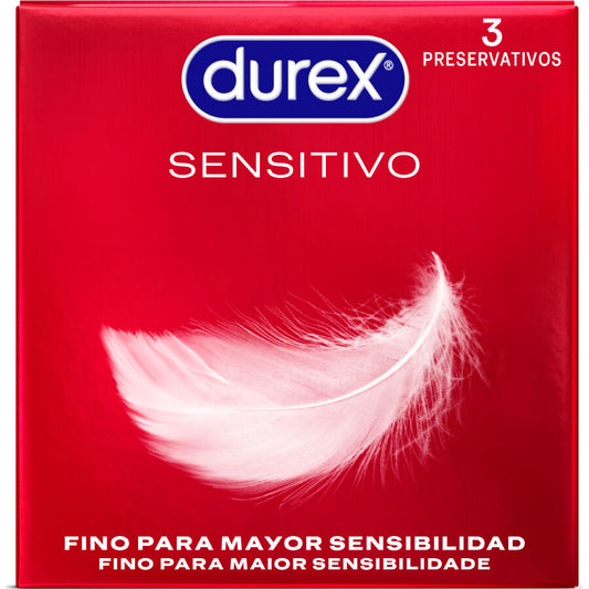DUREX - PRESERVATIVOS SENSITIVE 3 UNIDADES