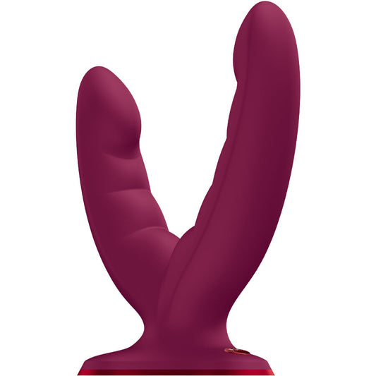 FUN FACTORY - RYDE DUPLO DILDO VINHO VERMELHO - Infernum Store