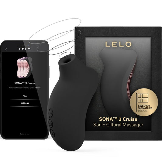 LELO - SONA 3 CRUISE MASSAGEADOR CLITÓRICO SÔNICO PRETO