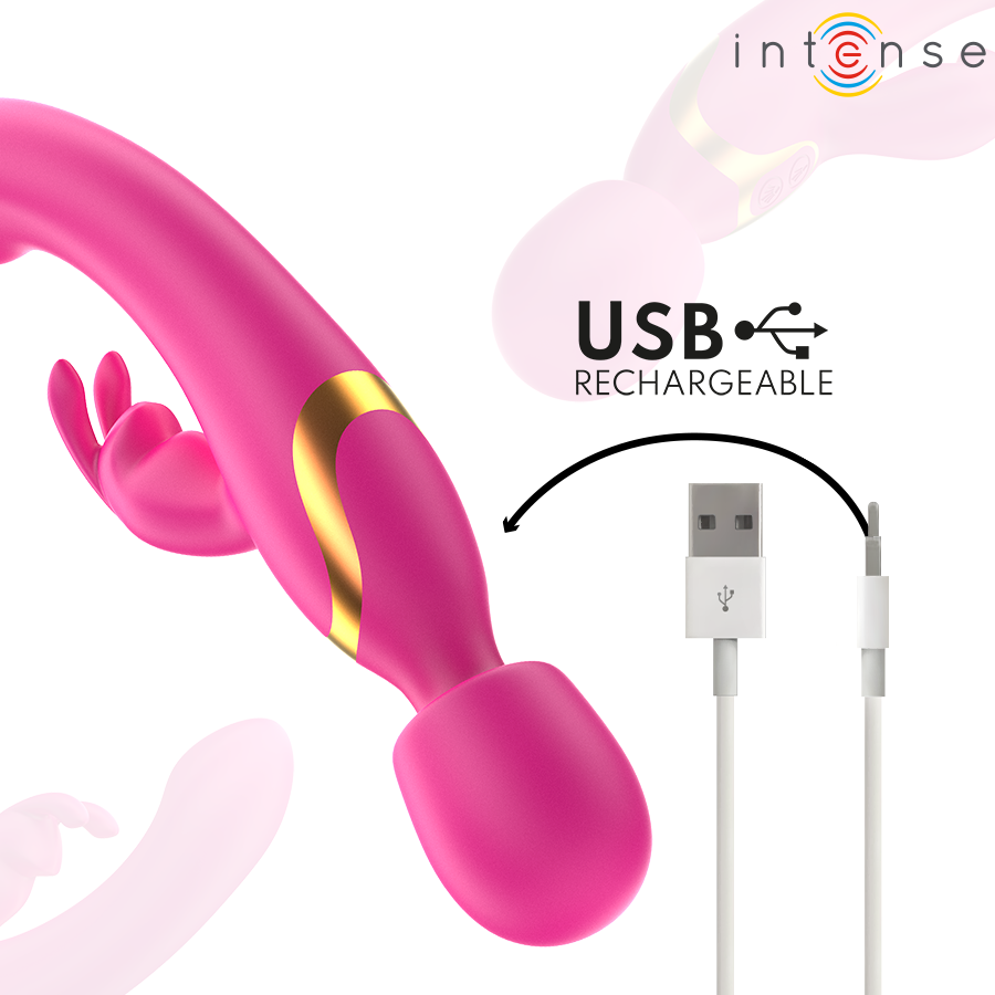 INTENSE - VIBRADOR DUPLO WINONA COELHO E VARINHA