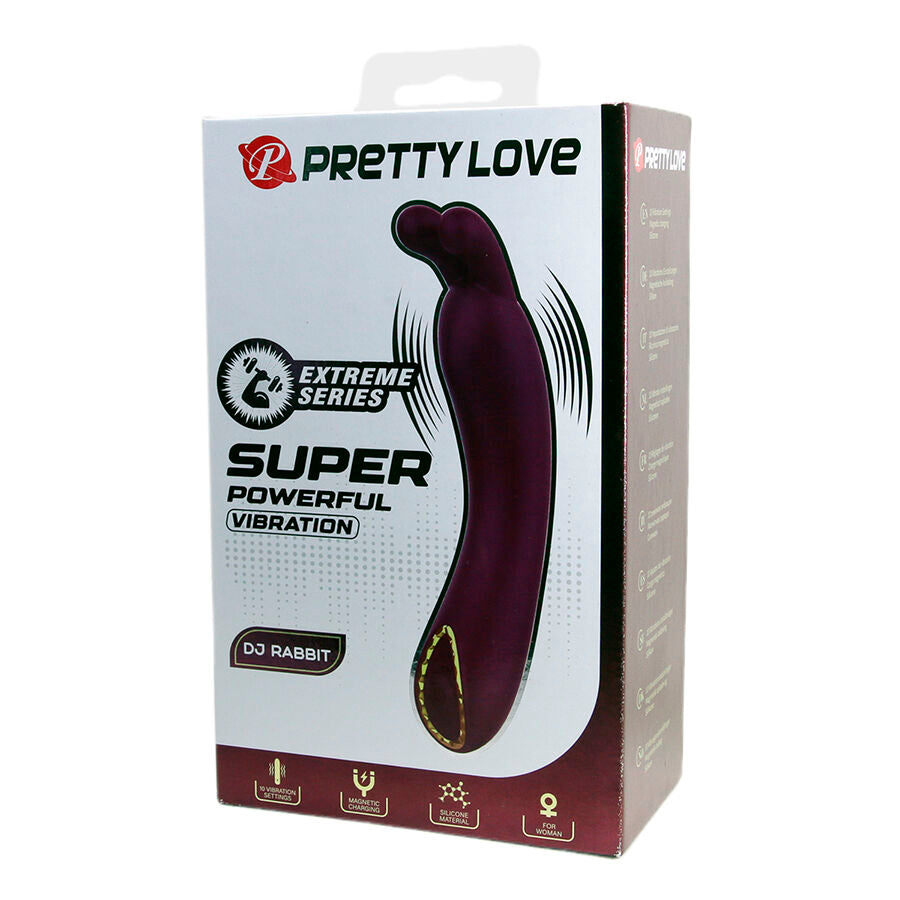 PRETTY LOVE - DJ RABBIT VIBRADOR DE PONTO G ROXO - Infernum Store