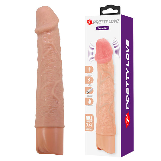 PRETTY LOVE - LEANDER VIBRADOR FLEXÍVEL E REALISTA - Infernum Store