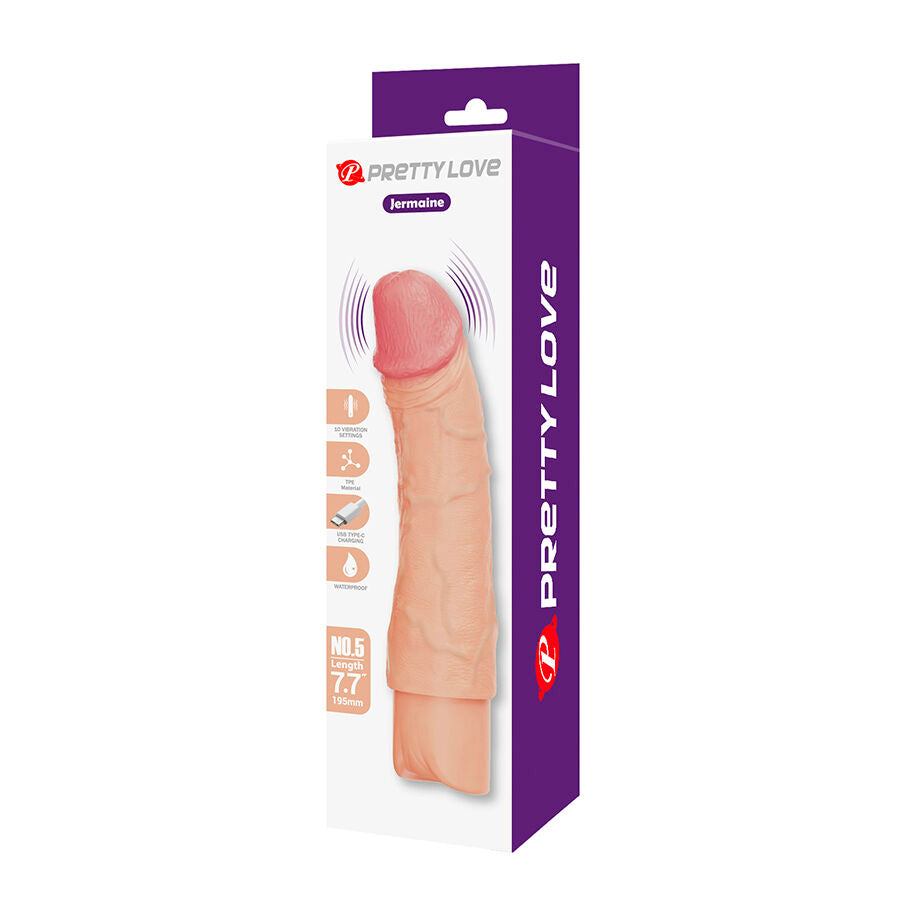 PRETTY LOVE - JERMAINE VIBRADOR FLEXÍVEL E REALISTA - Infernum Store