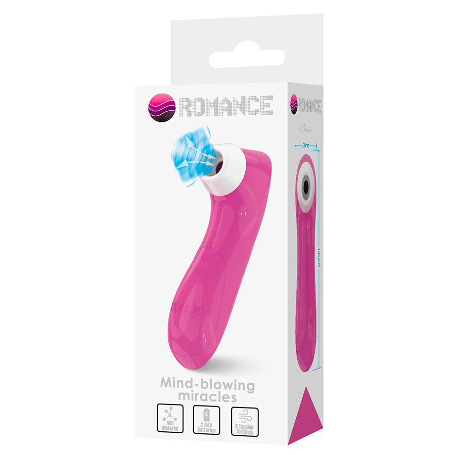 ROMANCE - DISPOSITIVO DE SUCÇÃO CLITORIAL COM TECNOLOGIA DE PULSAÇÃO ROSA - Infernum Store