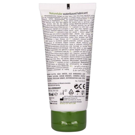 HOT - NATURE LUBE À BASE DE ÁGUA COM ALOE VERA 100 ML - Infernum Store