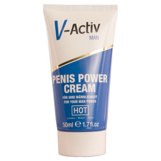 HOT - CREME PARA POTÊNCIA PENIANA V-ACTIV PARA HOMENS 50 ML - Infernum Store