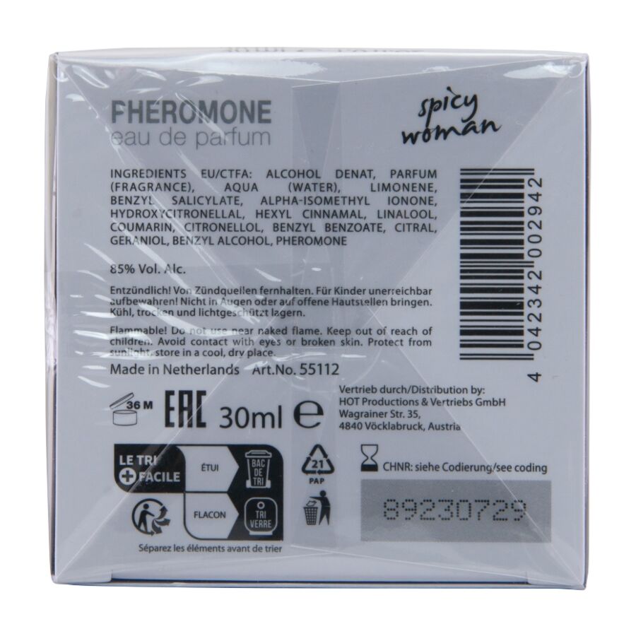 HOT - PERFUME DE FEROMÔNIOS MIAMI SPICY WOMAN 30 ML - Infernum Store