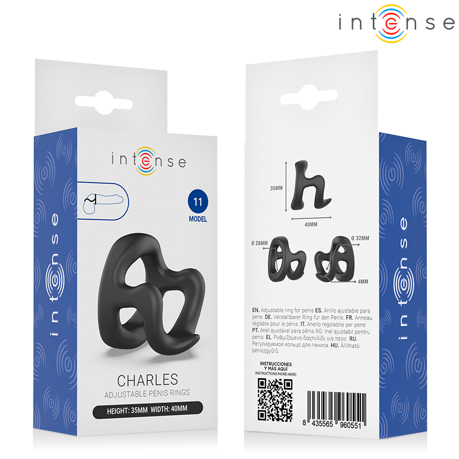 INTENSE - CHARLES ANEL PENIANO AJUSTÁVEL MODELO 11 - Infernum Store