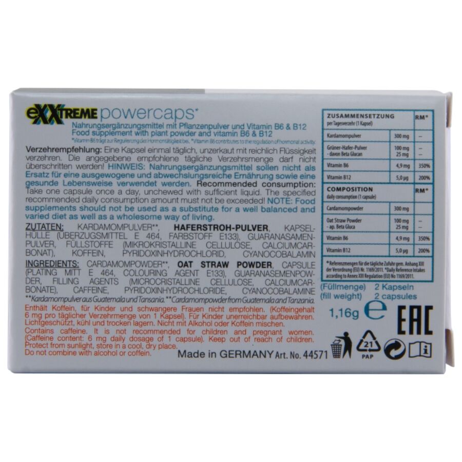 HOT - EXXTREME CAPACITORES DE POTÊNCIA MAN 2 UNIDADES - Infernum Store