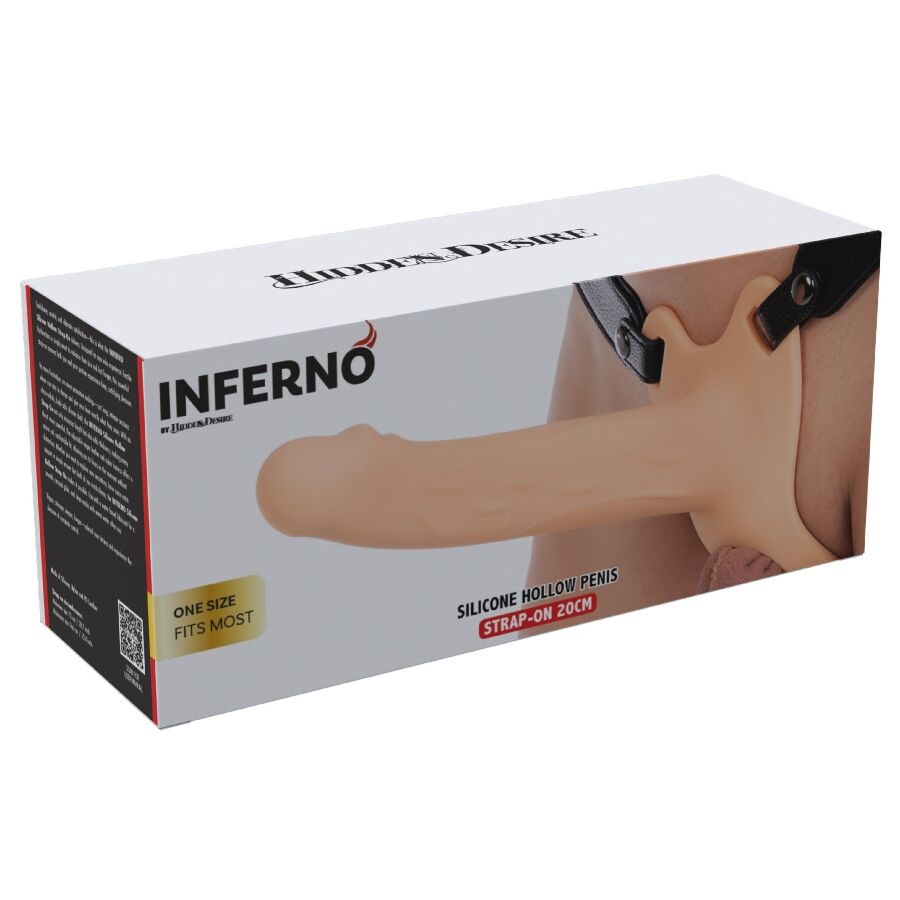 HIDDEN DESIRE - INFERNO MANGA PENIANA COM STRAP-ON 20 CM - Infernum Store