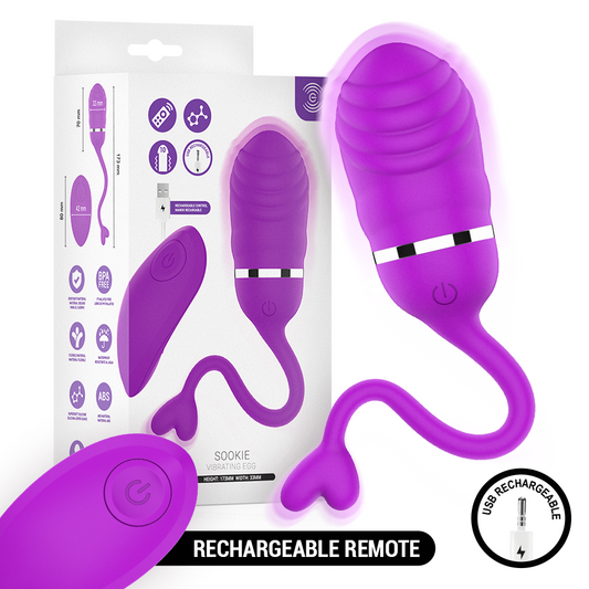 INTENSE - SOOKIE OVO VIBRATÓRIO COM CONTROLE REMOTO ROXO - Infernum Store