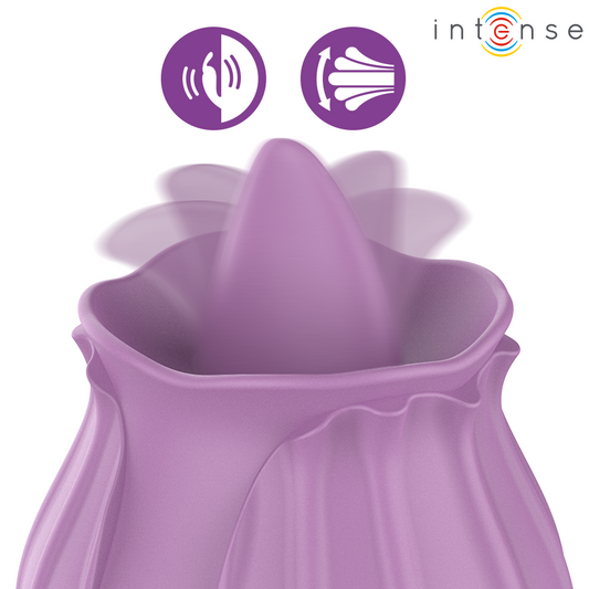 INTENSE - AZALEA ESTIMULANTE CLITÓRIS FLOR 10 VIBRAÇÕES ROXO - Infernum Store