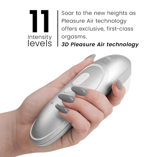 WOMANIZER - PRO VIBRANT CLITORIAL STIMULATOR CINZA PRATEADO - Infernum Store