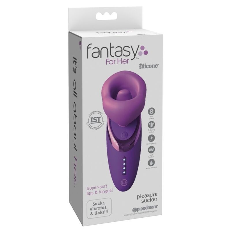 FANTASY FOR HER - VIBRADOR SUGIDOR DE PRAZER ROXO - Infernum Store
