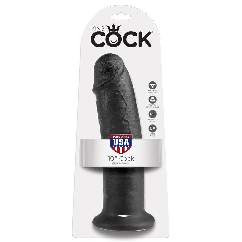 KING COCK - DILDO PRETO 25 CM - Infernum Store