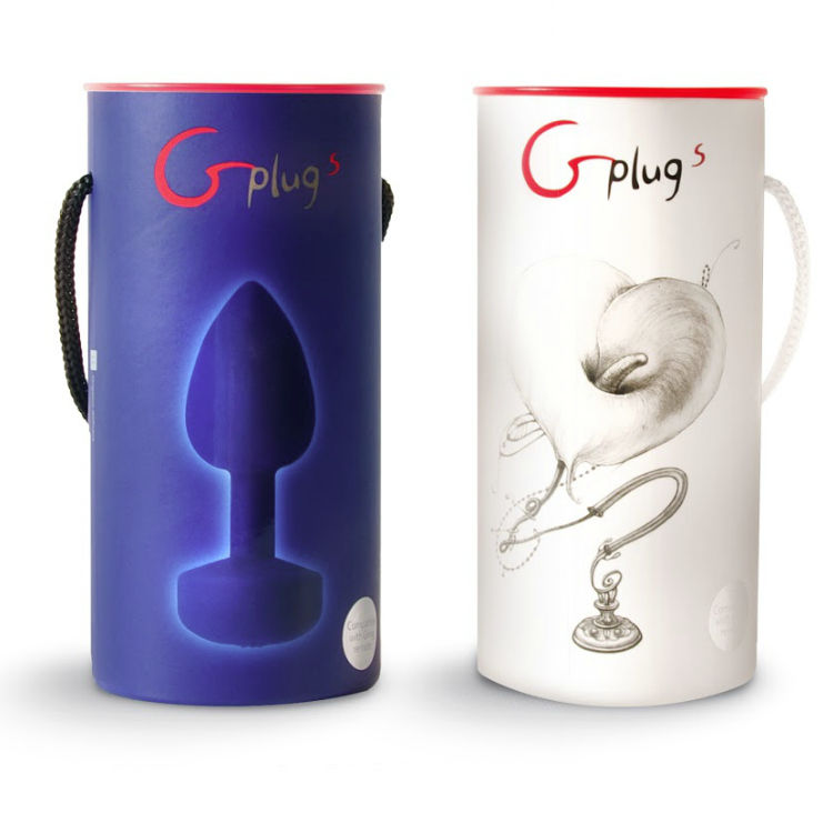 G-VIBE - VIBRADOR ANAL FUNTOYS GPLUG RECARREGVEL GRANDE AZUL CÉU 3,9 CM - Infernum Store