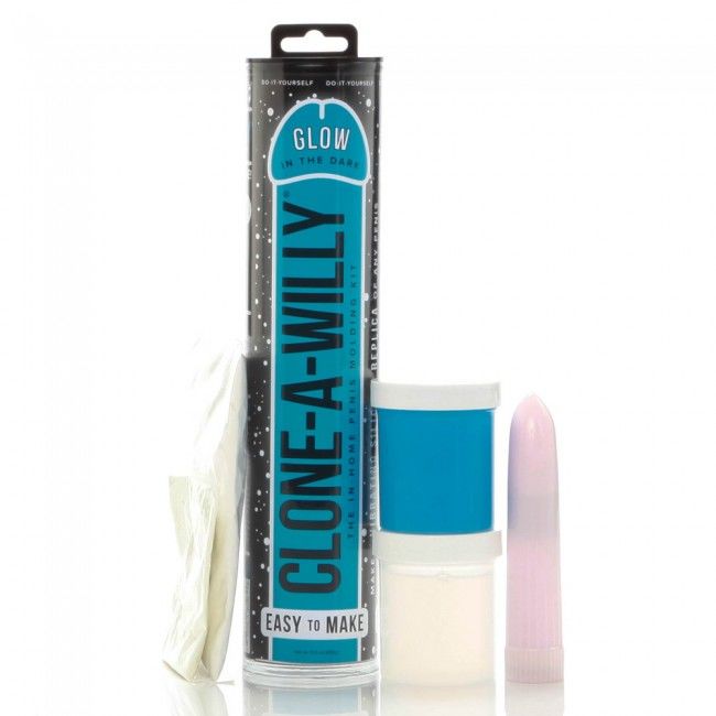 CLONE A WILLY - CLONER DE PÊNIS AZUL LUMINESCENTE COM VIBRADOR - Infernum Store