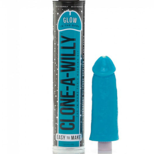 CLONE A WILLY - CLONER DE PÊNIS AZUL LUMINESCENTE COM VIBRADOR - Infernum Store