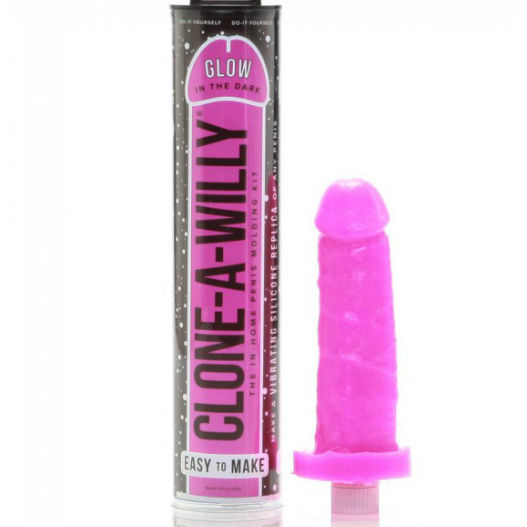 CLONE A WILLY - CLONER DE PÊNIS ROSA LUMINESCENTE COM VIBRADOR - Infernum Store