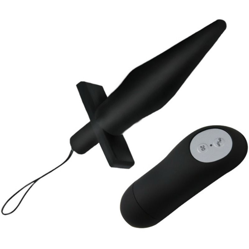 BAILE - PLUG ANAL BUTT COM VIBRAO PRETO - Infernum Store