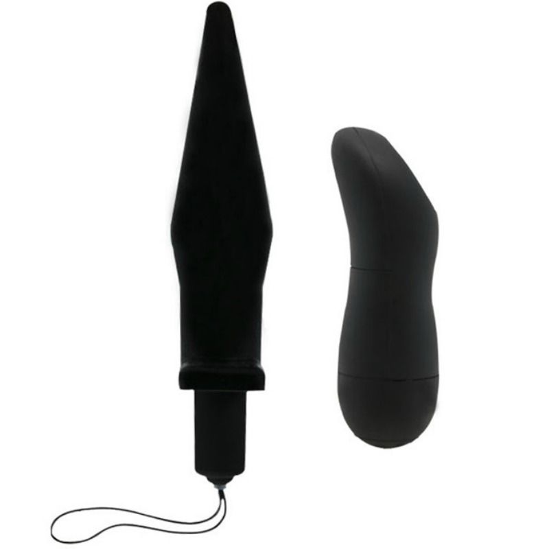 BAILE - PLUG ANAL BUTT COM VIBRAO PRETO - Infernum Store