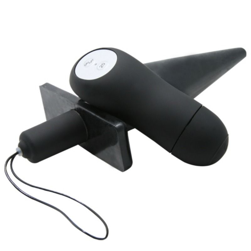 BAILE - PLUG ANAL BUTT COM VIBRAO PRETO - Infernum Store