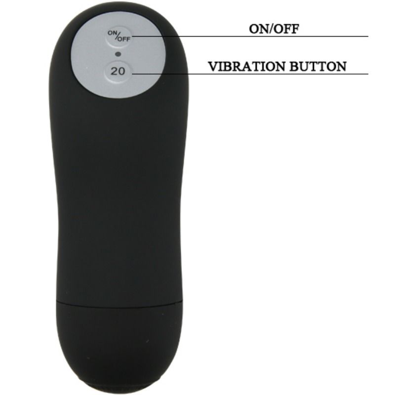 BAILE - PLUG ANAL BUTT COM VIBRAO PRETO - Infernum Store
