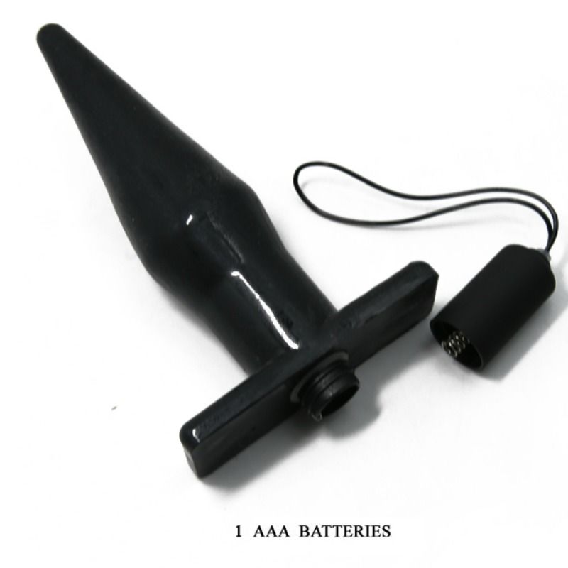 BAILE - PLUG ANAL BUTT COM VIBRAO PRETO - Infernum Store