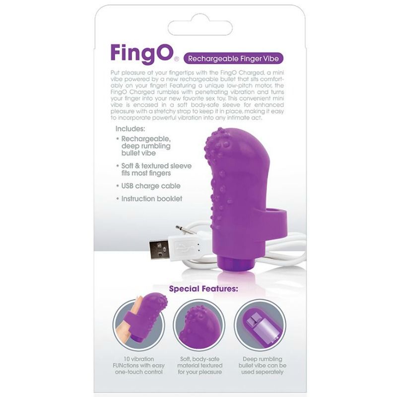 SCREAMING O - DEDO RECARREGVEL LILAC - Infernum Store