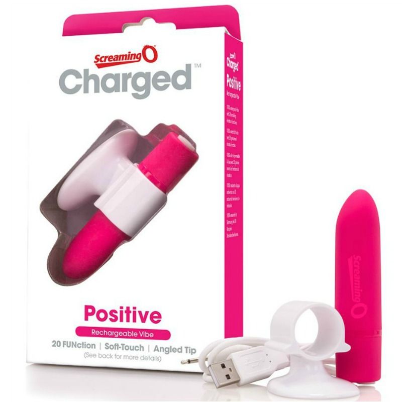 SCREAMING O - RECHARGEABLE MASSAGE POSITIVE PINK - Infernum Store